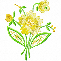 Flowers And Tree Embroidery Design 9 Flowers And Tree Embroidery Design 9